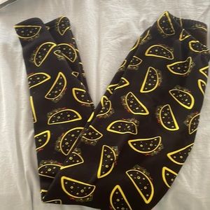 Fleece lines taco leggings